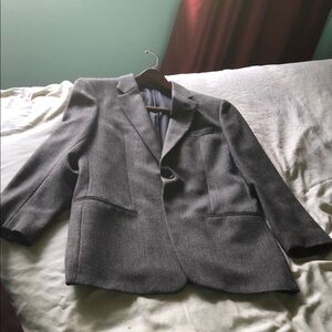 Armani gray and black tweed sport coat/ dinner jacket size 40r